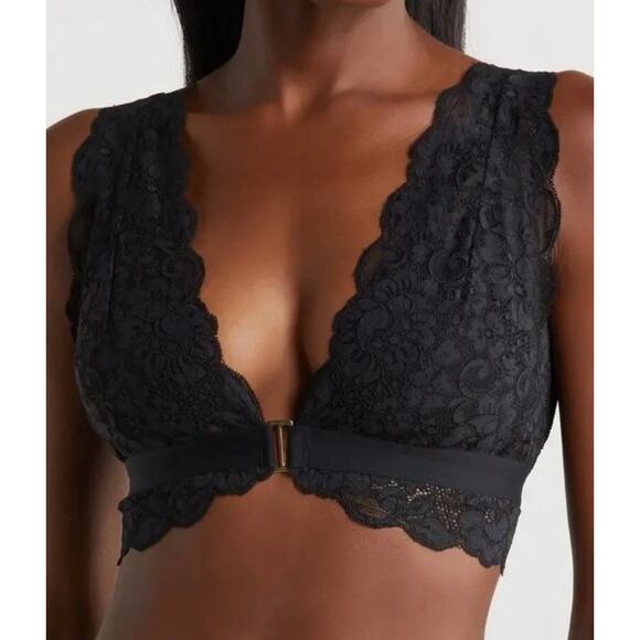 HAH Free People Got Your Back Bra Noir Black Size Medium - Picture 1 of 8